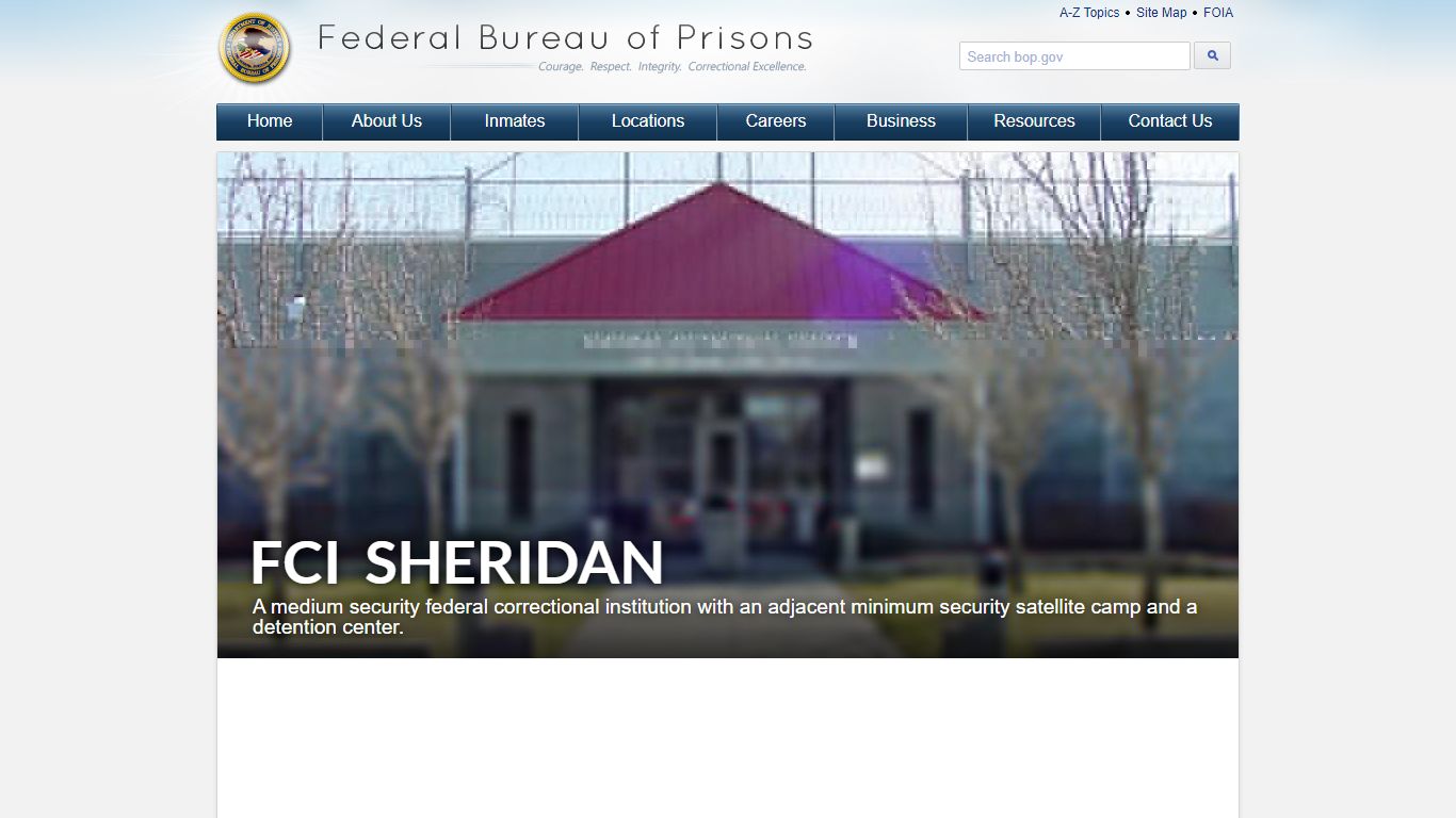 FCI Sheridan - Federal Bureau of Prisons